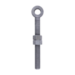 TIMCO Adjustable Gate Hinge Eye with Nuts Hot Dipped Galvanised - M22 x 200