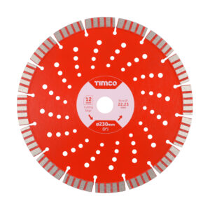 TIMCO Diamond Blade Laser 12mm Seg - 230 x 22.2