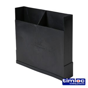 Timloc Underfloor Vent Vertical Extension Sleeve Black - +150mm