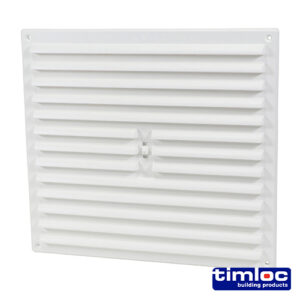Timloc Internal Plastic Hit and Miss Louvre Grille Vent White - 260 x 235mm