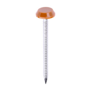 TIMCO Polymer Headed Nails A4 Stainless Steel Clay Brown - 50mm