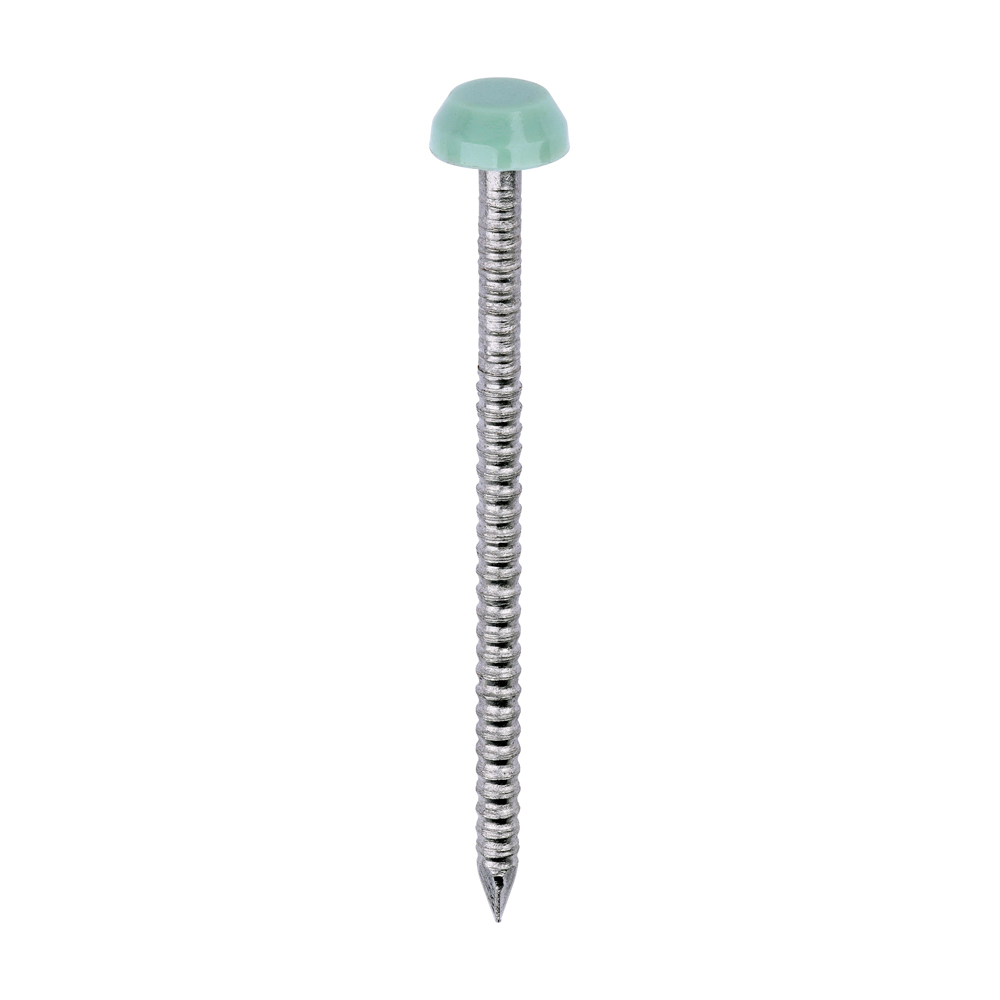 TIMCO Polymer Headed Pins A4 Stainless Steel Chartwell Green - 40mm