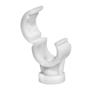 Quick Lock Single Pipe Clips White - 22mm