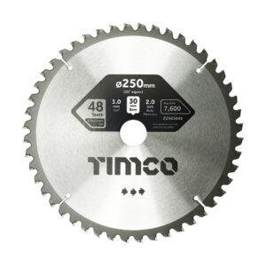 TIMCO 0° Mitre Saw Blade - 250 x 30 x 48T