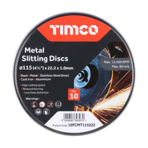 TIMCO B/Abrasive Flat Wheel Inox - 115 x 22.2 x 1.0
