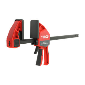TIMCO Heavy Duty Quick Change Bar Clamp/Spreader. Professional Woodworking Clamp with Extra Large Gripping Pads - 24" / 450mm