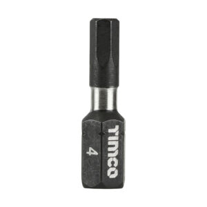 TIMCO Impact 25mm Hex Bits - 4.0 x 25