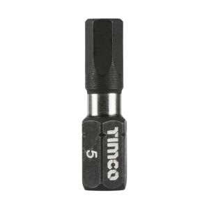TIMCO Impact 25mm Hex Bits - 5.0 x 25
