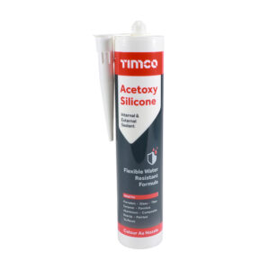 TIMCO Acetoxy Silicone Sealant White - 300ml