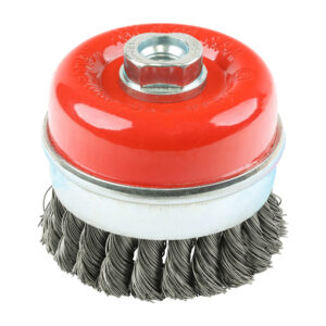 TIMCO Angle Grinder Cup Brush Twisted Knot Steel Wire - 80mm