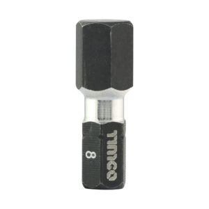 TIMCO Impact 25mm Hex Bits - 8.0 x 25